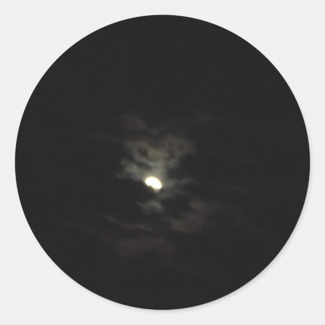 Aufkleber MOON ART UND DESIGN STIL (Vorderseite)