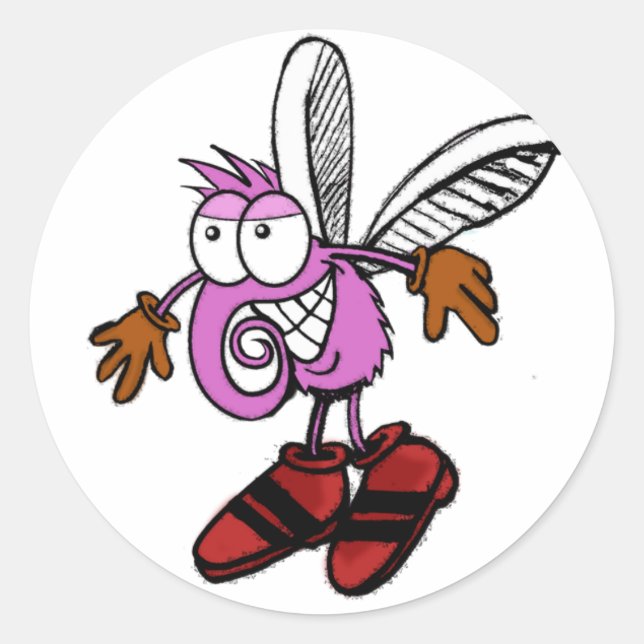 Aufkleber_Mosquito Runder Aufkleber (Vorderseite)