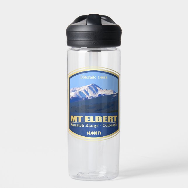 Aufkleber Mount Elbert (PF) Trinkflasche (Vorderseite)