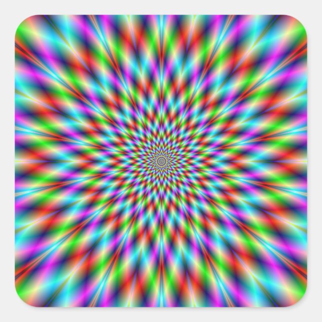 Aufkleber Neon Star Exploding (Vorderseite)