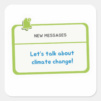 Aufkleber - Neue Nachrichten für den Klimaschutz