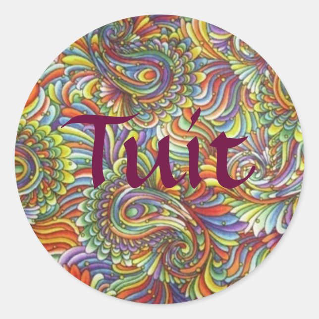 Aufkleber Paisleys Tuit (Vorderseite)