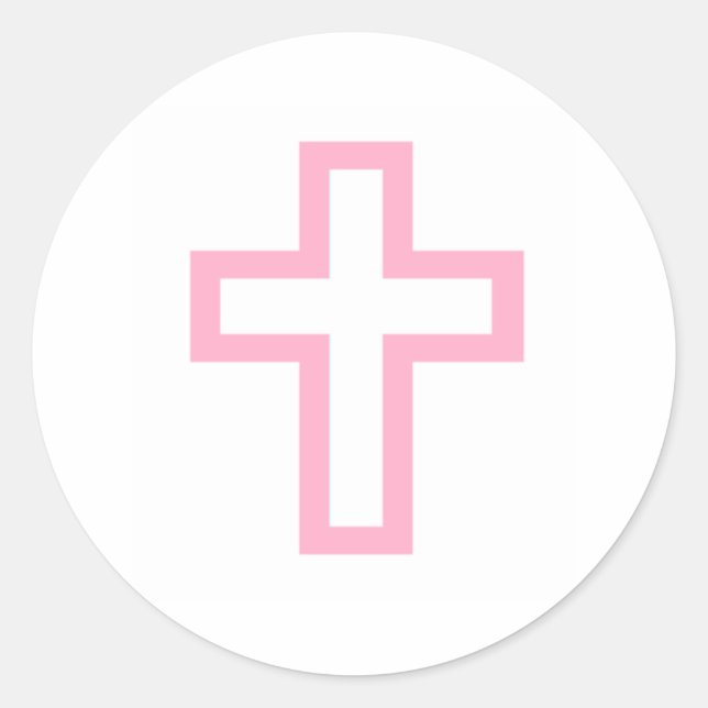 Aufkleber "Pink Cross" (Vorderseite)