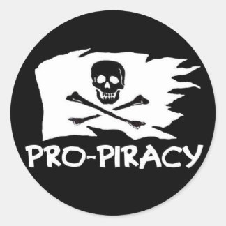 Aufkleber "Pro Pirate"