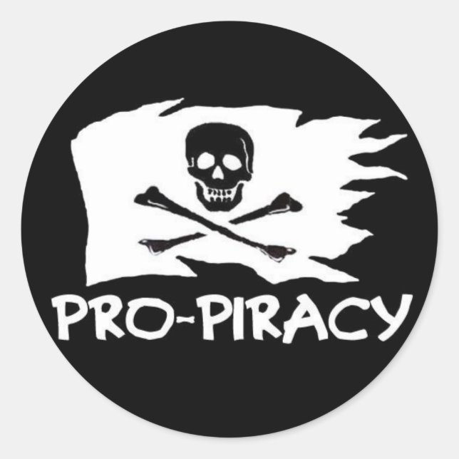 Aufkleber "Pro Pirate" (Vorderseite)