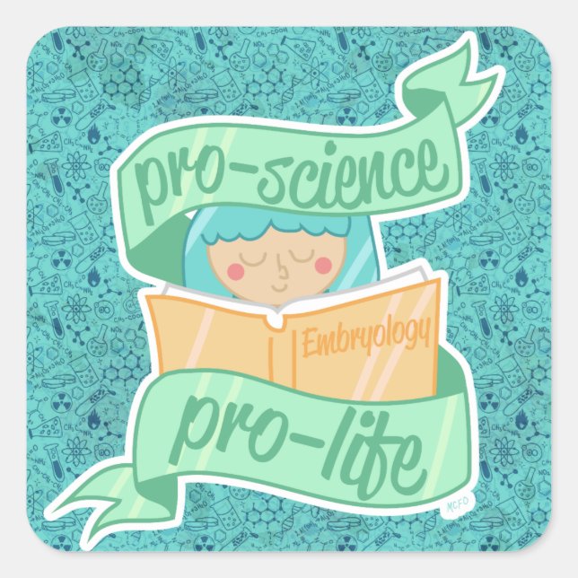 Aufkleber "Pro-science, Pro-life" (Vorderseite)