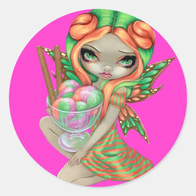 Aufkleber "Rainbow Sherbet Fairy" (Vorderseite)