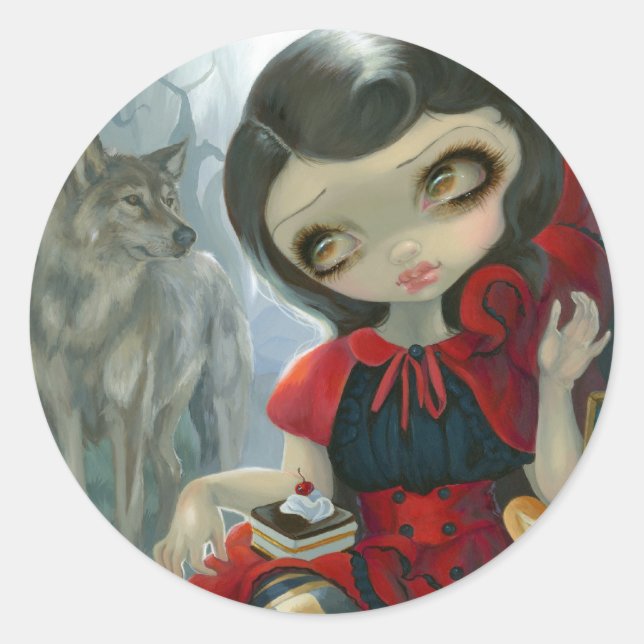 Aufkleber "Red Riding Hood's Picnic" (Vorderseite)