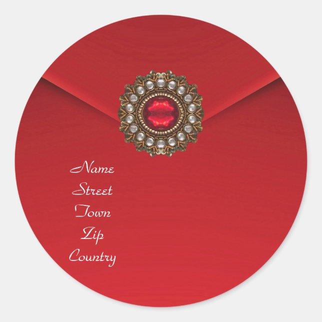 Aufkleber Red Velvet Jewel (Vorderseite)