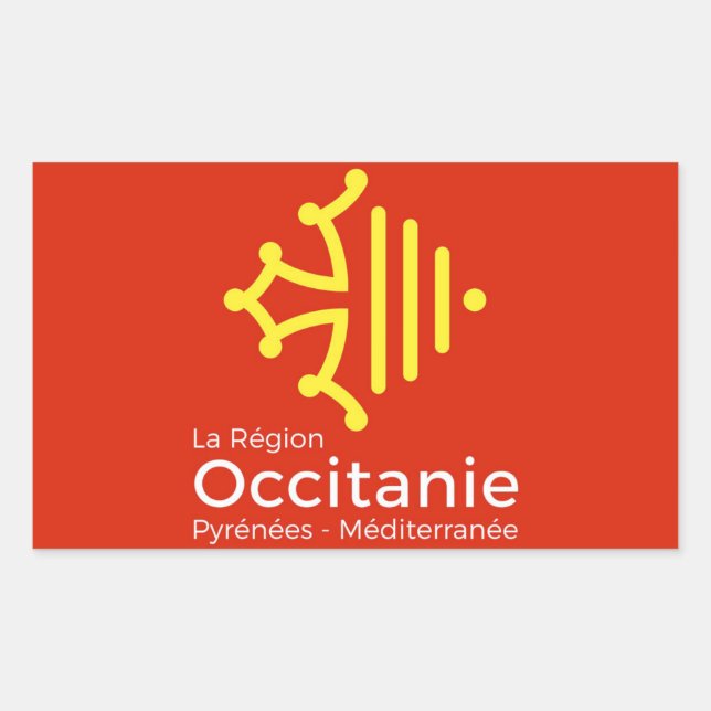 Aufkleber "Region Occitanie"Frankreich (Vorderseite)