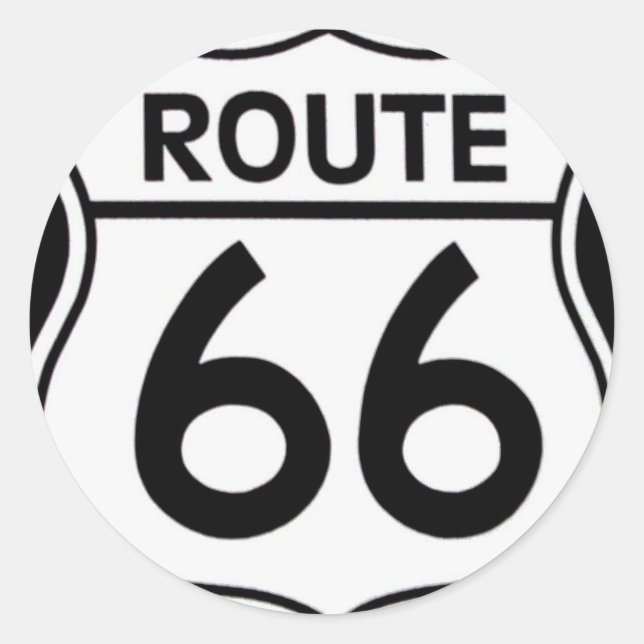 Aufkleber „ROUTE 66 " (Vorderseite)