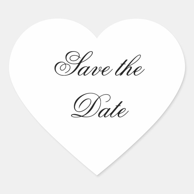 Aufkleber "Save the Date" (Vorderseite)