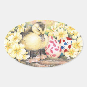 Aufkleber "Schlafende Ducky Oaster"