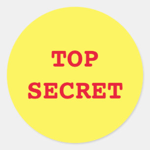 Aufkleber "Secret Agent/Spy"