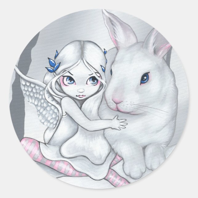 Aufkleber "Snow Bunny" (Vorderseite)