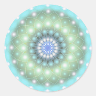 Aufkleber Soft Turquoise Mandala