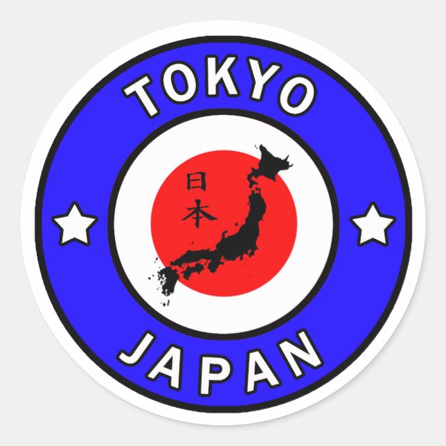 Aufkleber Tokyos Japan (Vorderseite)