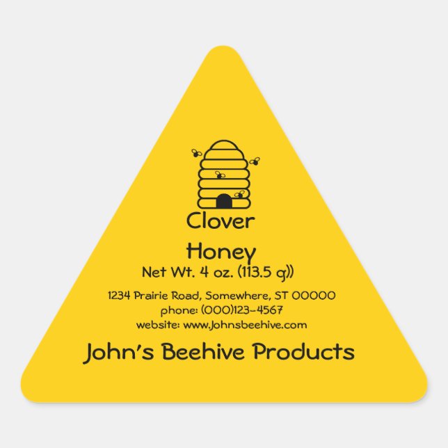 Aufkleber (Tri) - Honey Business (Vorderseite)