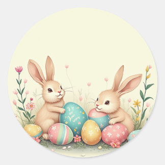 Aufkleber und Etiketten (eine fröhliche Osteraufsc
