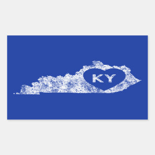 Aufkleber verwendeten i-Liebe-Kentucky-Staat