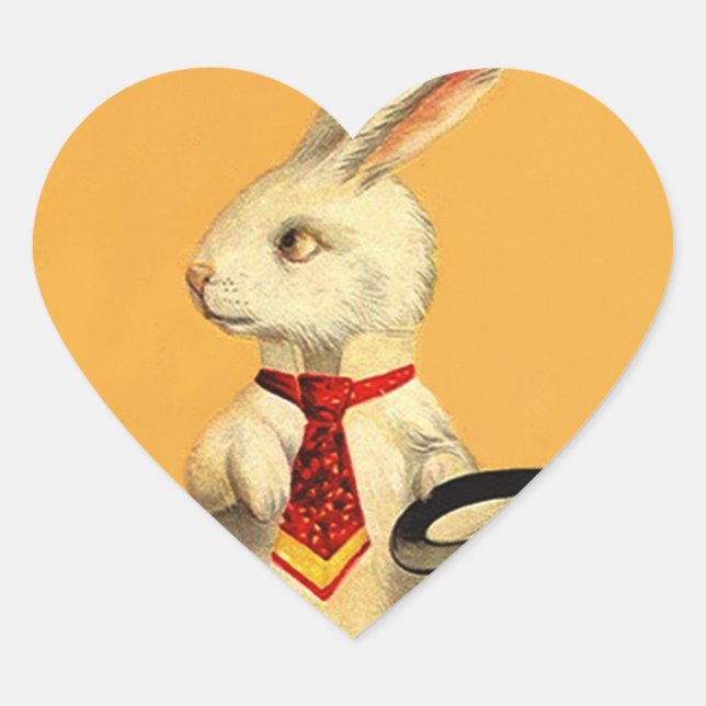 Aufkleber Vintag Anthro Magic Hat Trick Rabbit Har (Vorderseite)