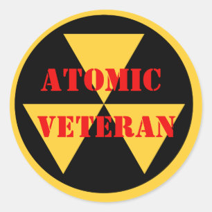 Aufkleber von Atomic Veteran in hellen, fettfarbig