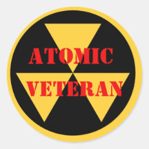 Aufkleber von Atomic Veteran in kräftigen, fetten 