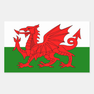 Aufkleber Wales-Flaggen-Vereinigten Königreichs