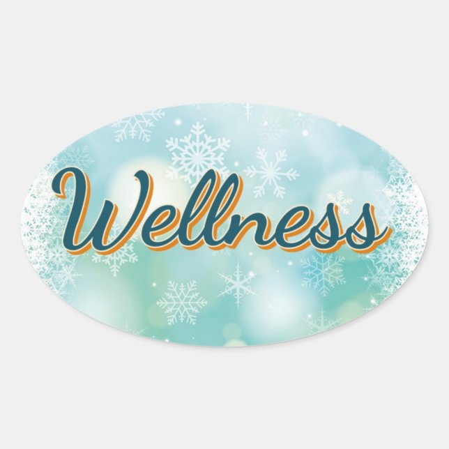 Aufkleber "Wellness" für Ihre Gesundheit. (Vorderseite)