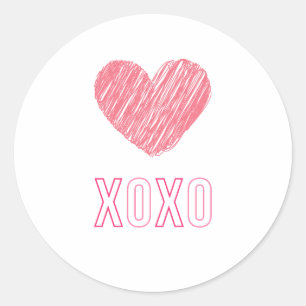 Aufkleber "XOXO"
