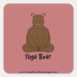 Aufkleber "Yoga Bear"