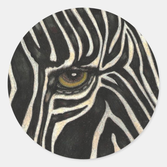 Aufkleber "Zebra Eye" (Vorderseite)