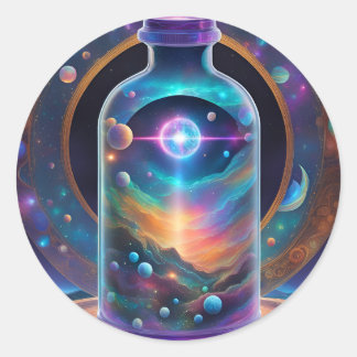 Aufkleber - Zeit in einer Flasche; Prismatische Ga