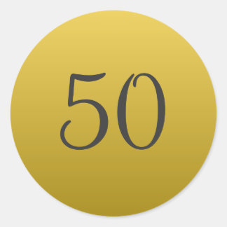 Aufkleber zum 50. Hochzeitstag