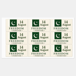 Aufkleber zum pakistanischen Unabhängigkeitstag - 