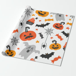Auflistung halloween symbolhafter Symbole Geschenkpapier