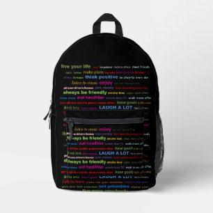 Auflösungen Motivierend Quotes-Backpack Bedruckter Rucksack