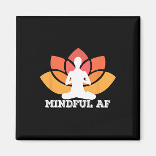 Aufmerksam genug lustig als Meme Yoga-Meditation M Magnet