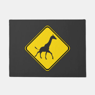 Aufmerksamkeit Giraffe Crossing Fußmatte