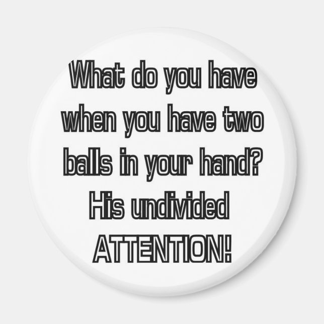 Aufmerksamkeit Magnet (Vorne)