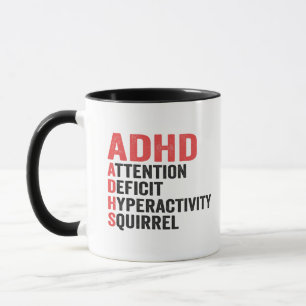 Aufmerksamkeitsdefizit Hyperaktivität Eichhörnchen Tasse
