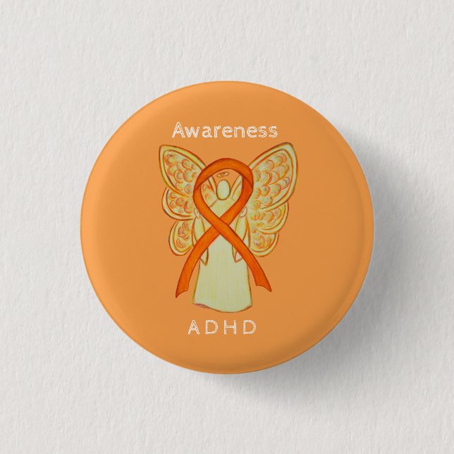 Aufmerksamkeitsdefizit Hyperaktivitätsstörung (ADH Button (Vorderseite)