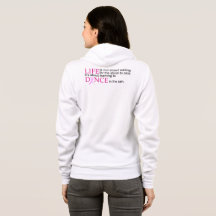 Aufmunternder Wort-Brustkrebs-BewusstseinHoodie