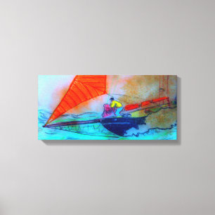 Aufnahme der Leinwand für Segeltörns