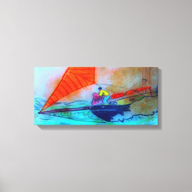 Aufnahme der Leinwand für Segeltörns (Vorderseite)
