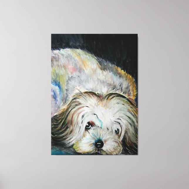 Aufnahme Dog Canvas - Malerei Leinwanddruck (Vorderseite)