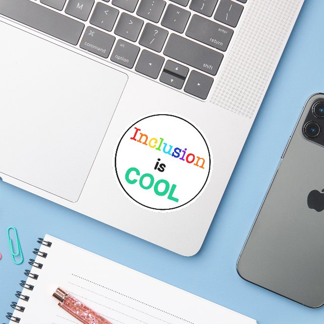 Aufnahme ist ein COOLER Aufkleber für die Neurovie (Laptop mit iPhone)