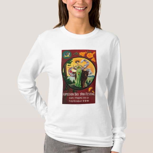 Aufnahme-Tagesanzeige, Staats-Festival T-Shirt (Vorderseite)
