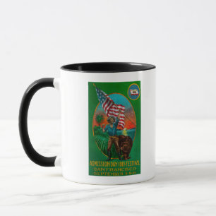 Aufnahme-Tagesanzeige, Staats-Festival Tasse