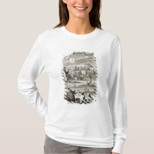 Aufpassen einer Seeschlacht durch ein Teleskop, T-Shirt
